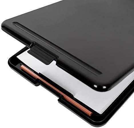 1InTheOffice Plastic Storage Clipboard, Black,Letter Size,2 Pack
