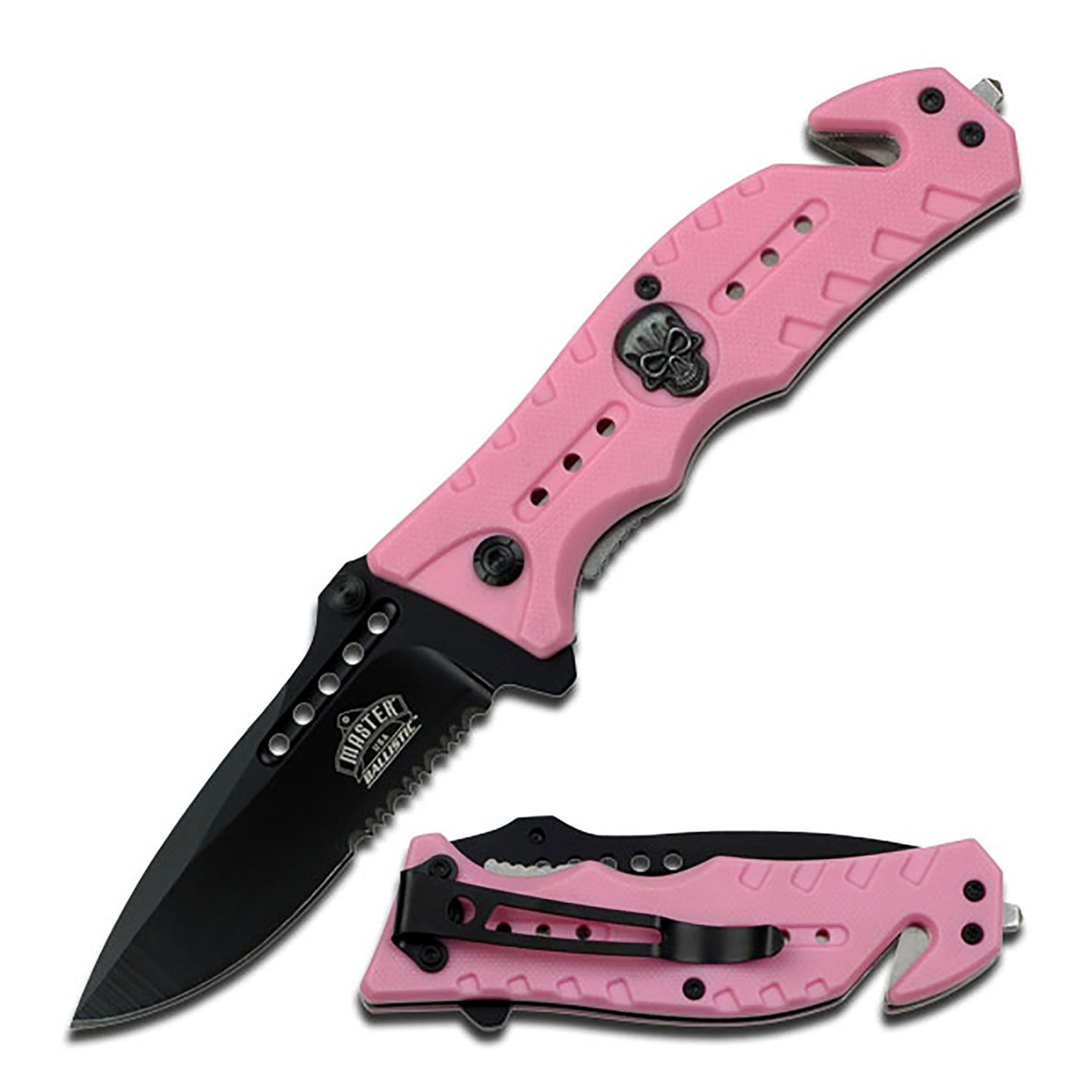 Cuchillo de rescate rosa