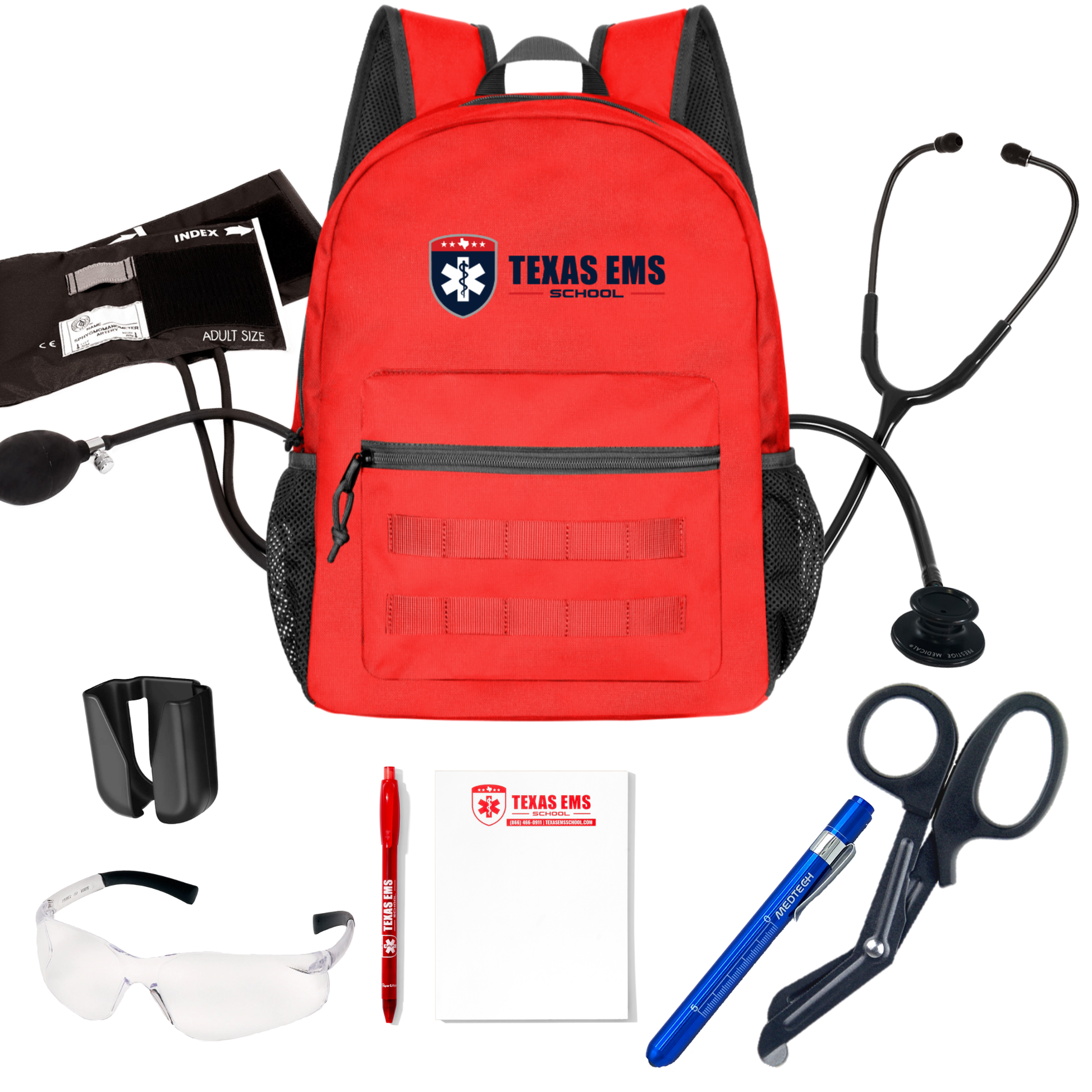 MedTech- Texas EMS School Custom Clinical Kit- Full Kit- Red