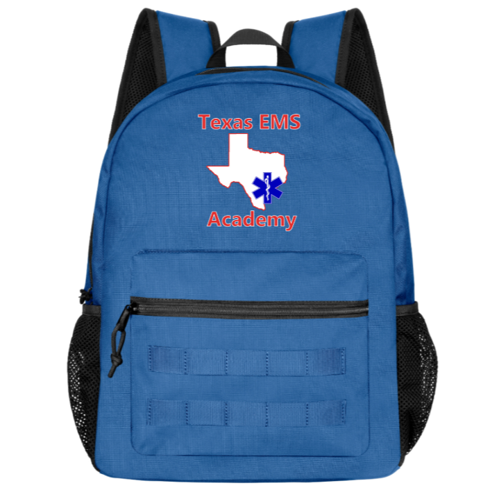 MedTech- Texas EMS Academy Custom Clinical Kit- Backpack Only- Blue