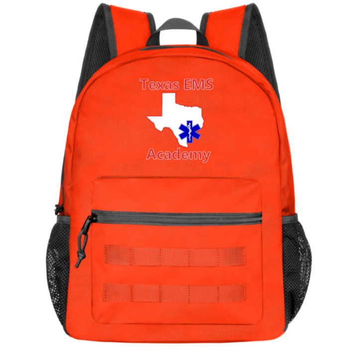 MedTech- Texas EMS Academy Custom Clinical Kit- Backpack Only- Orange