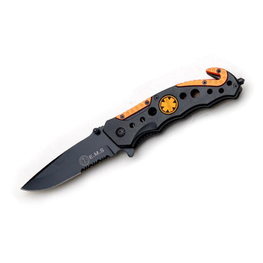 Black & Orange EMS Rescue Knife